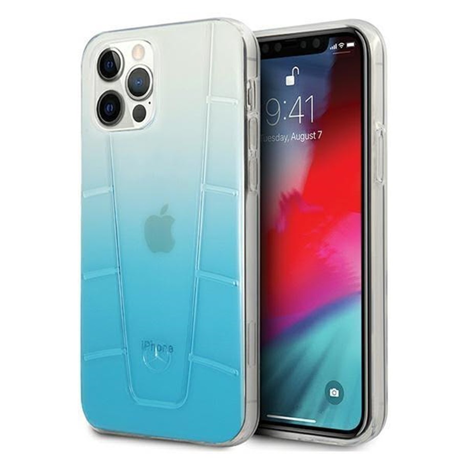 Mobile - Covers & Cases - Mercedes Transparent Line Case for iPhone 12 Pro Max - Blue - 3700740483701