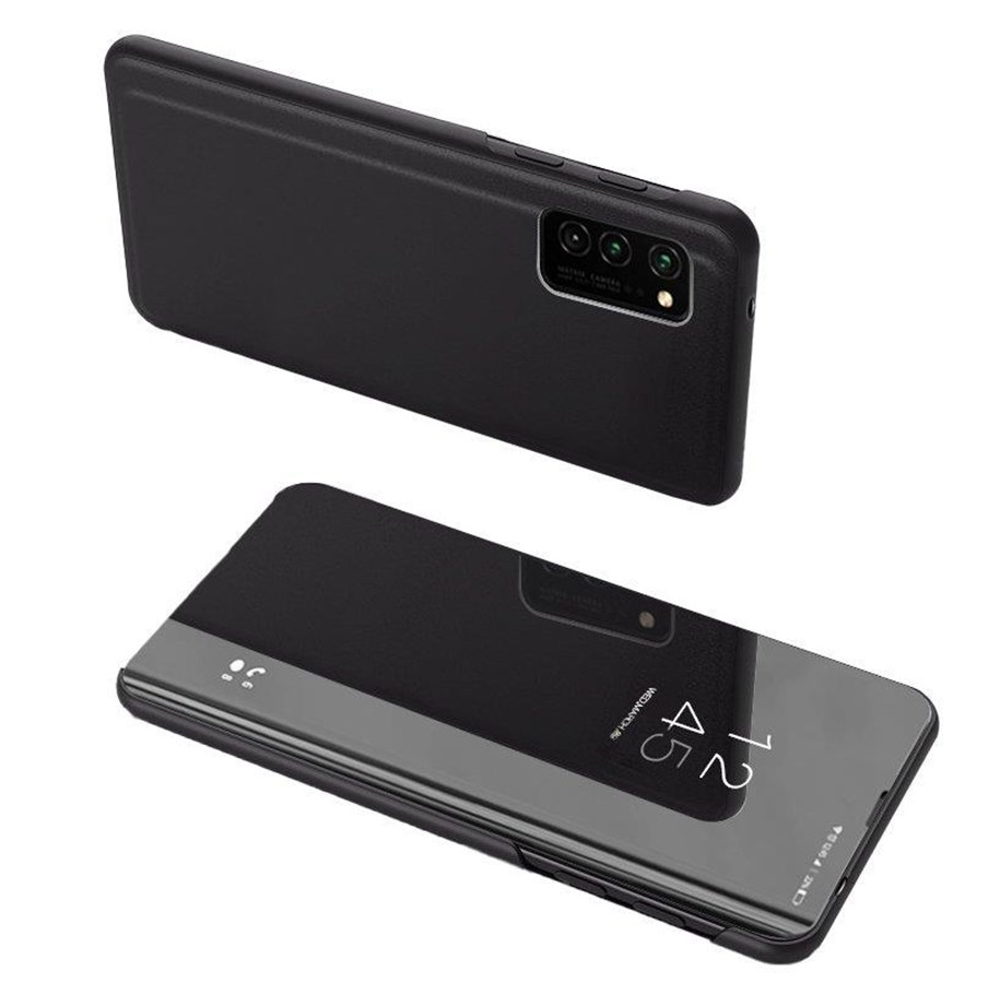Mobile - Covers & Cases - Hurtel Clear View Case Cover for Samsung Galaxy A72 4G Black - 5907769324536