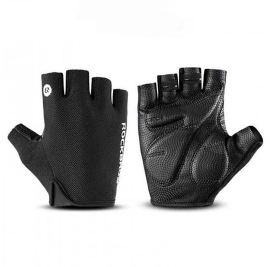 Cykeltillbehör - Rockbros S106BK cycling gloves size L - black - S106BK-L