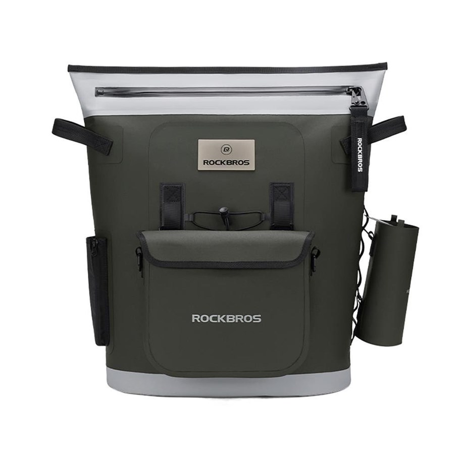 Camping & Friluftsliv - Rockbros Thermal Backpack with Insulation 18 L Ergonomic - Green - 8386824308808
