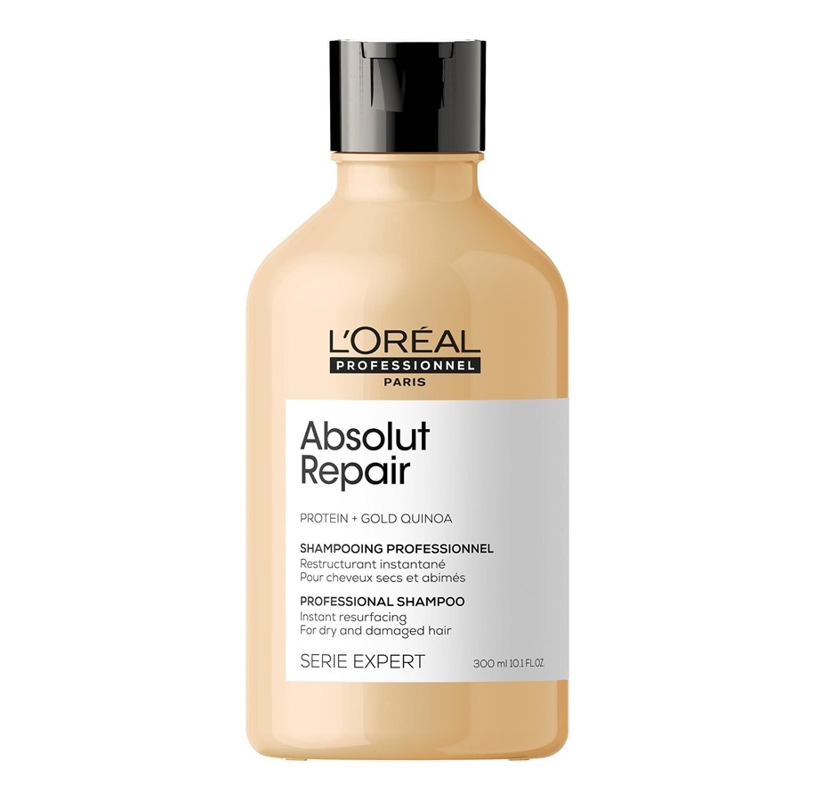 Hårvård - L'Oréal Paris Absolut Repair Shampoo – Protein + Gold Quinoa 300ml - 3474636974221