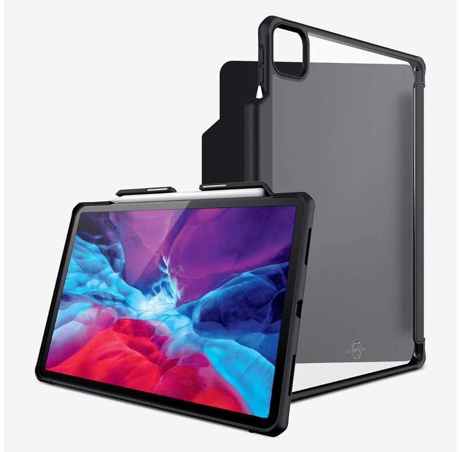 Tablet - Covers & Cases - ITSKINS HYBRID SOLID FOLIO cover for iPad Pro 12.9" (5th 2021 gen.)®. Black - APP3-HBSFO-BLCK-error