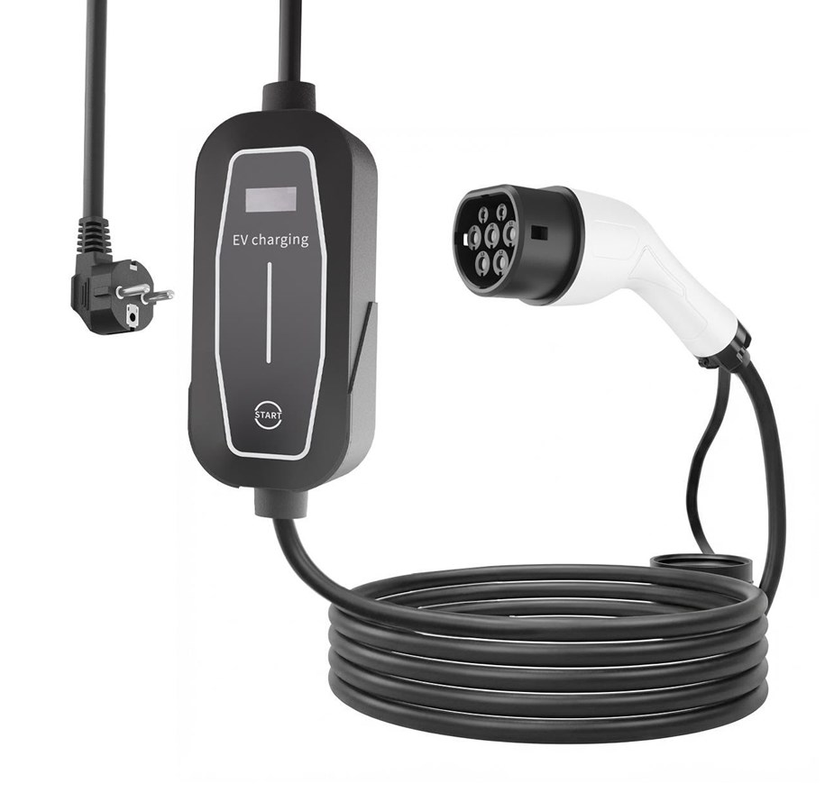 Laddning av elbil - Gembird Mobil Laddkabel Schuko Type 2 16A 1-fas (3.7 KW) - 5 meter - EV-MC3.7KW-5M