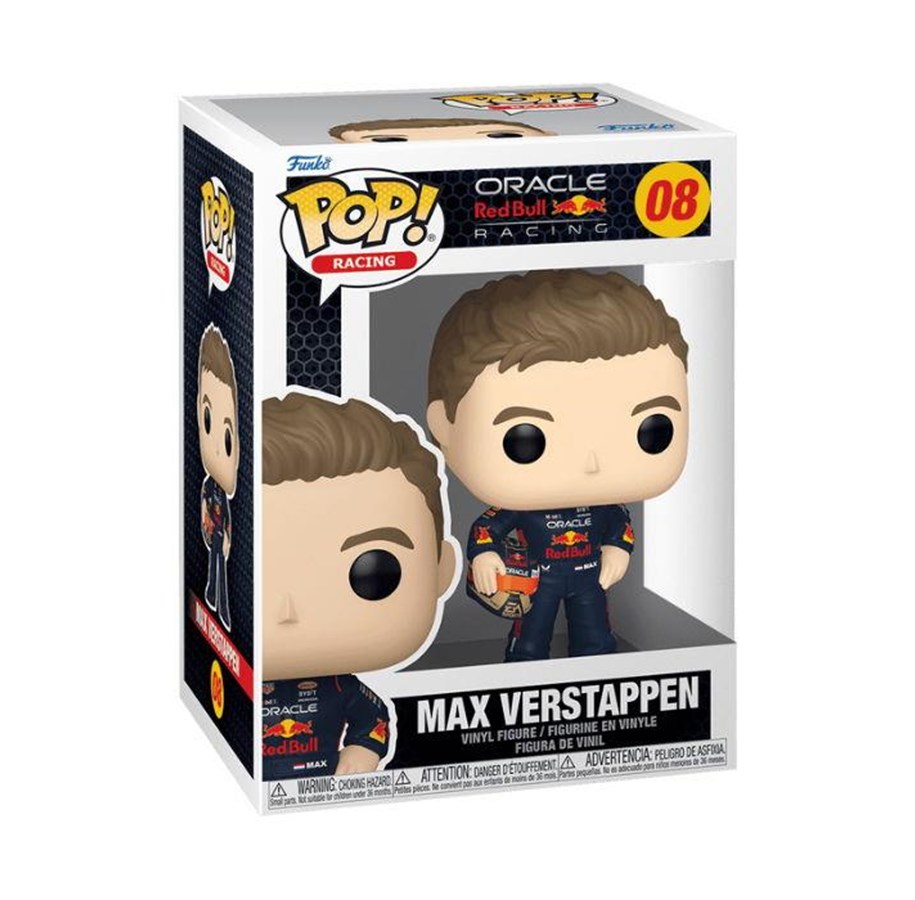 Merchandise - Funko! - Funko POP Vinyl F1 Verstappen w/Helm - 80580