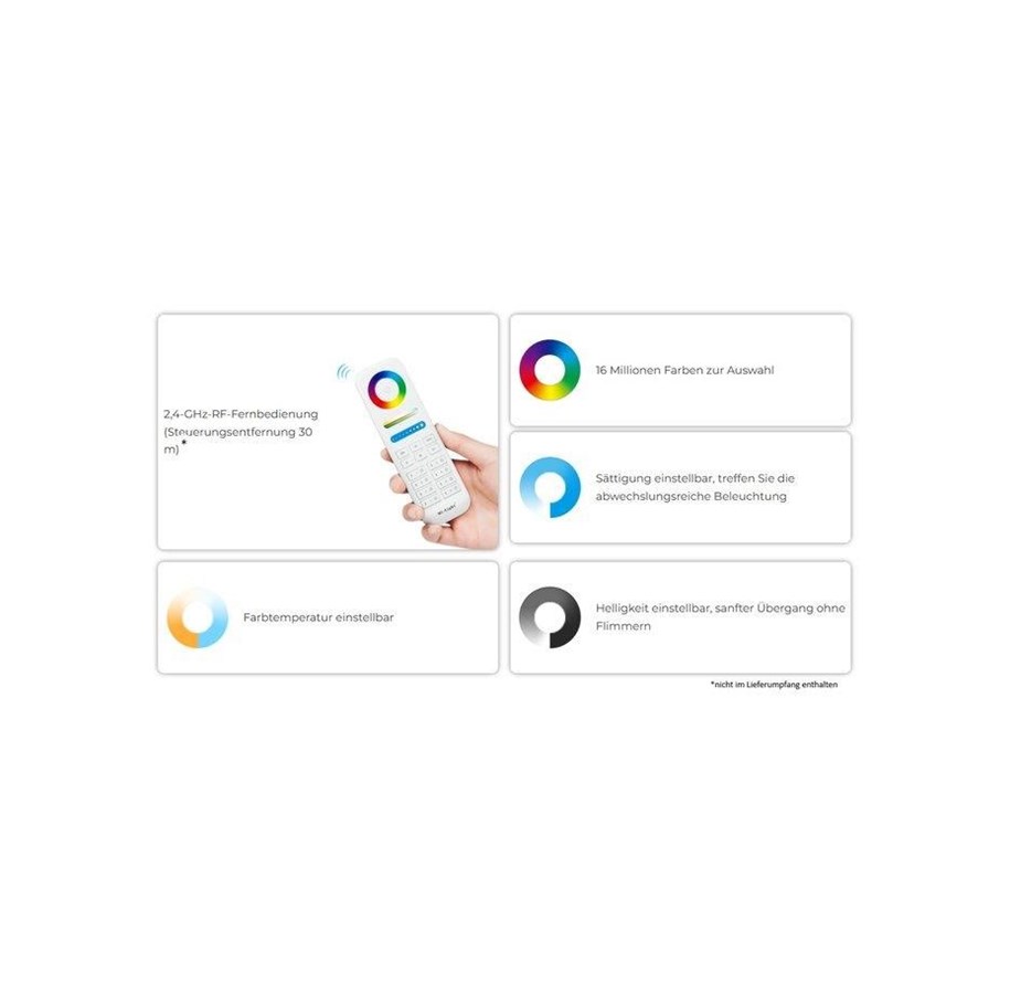 Smarta Hem - Miboxer LED Pære MR16 - 6W - RGB-CCT - IP20 - 12V - 4038816153524