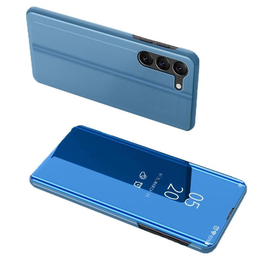 Mobile - Covers & Cases - Hurtel Clear View Case Cover for Samsung Galaxy S23+ Flip Cover Blue - 9145576270257