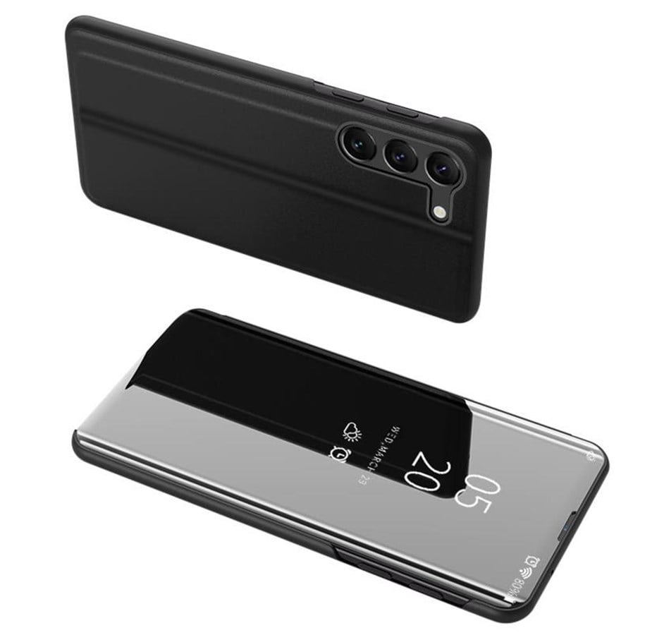 Mobile - Covers & Cases - Hurtel Clear View Case Cover for Samsung Galaxy S23+ Flip Cover Black - 5907769350917
