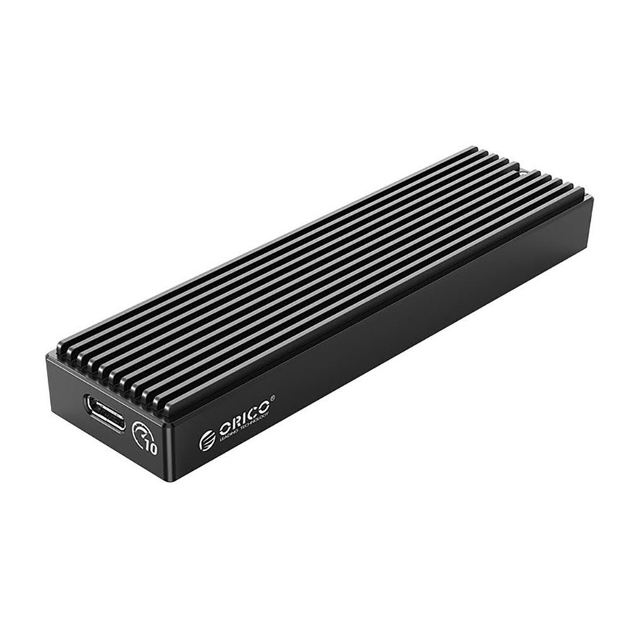 Lagring Tillbehör - ORICO M2PV-C3 M.2 NVME USB-C 10Gb/s Disk Drive - Black - M2PV-C3-BK-BP