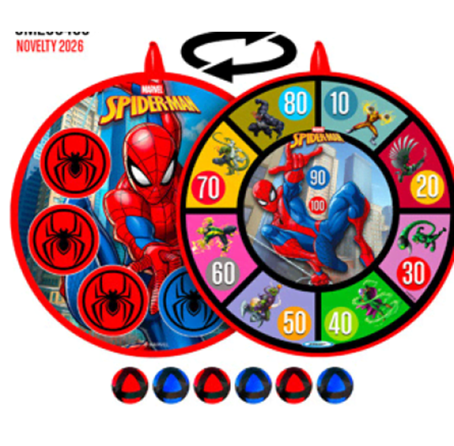 Utomhuslek - Spider-Man Darts balls target game 36cm SPIDER-MAN - 60274
