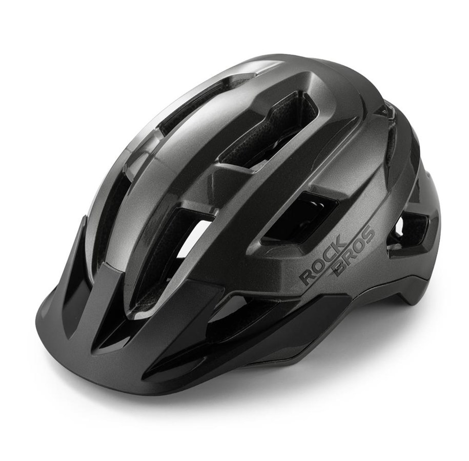 Cykeltillbehör - Rockbros LK-67 Youth Bike Helmet with Detachable Visor 54–58 cm - Gray - Rockbros-100050003