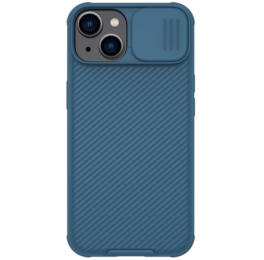 Mobile - Covers & Cases - Nillkin CamShield Pro Case Case iPhone 14 Plus Armored Cover Camera Cover Blue - 6902048248366