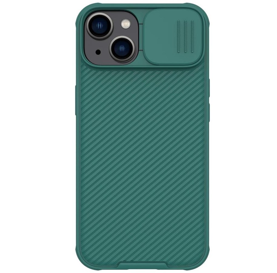 Mobile - Covers & Cases - Nillkin CamShield Pro Case Case iPhone 14 Plus Armored Cover Camera Cover Green - 6902048248373