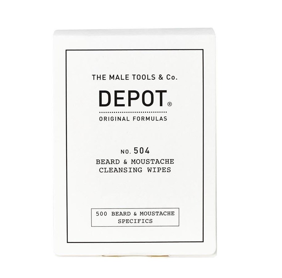 Hårvård - Depot Beard & Moustache Cleansing Wipes – 12 pcs - 8032274061342