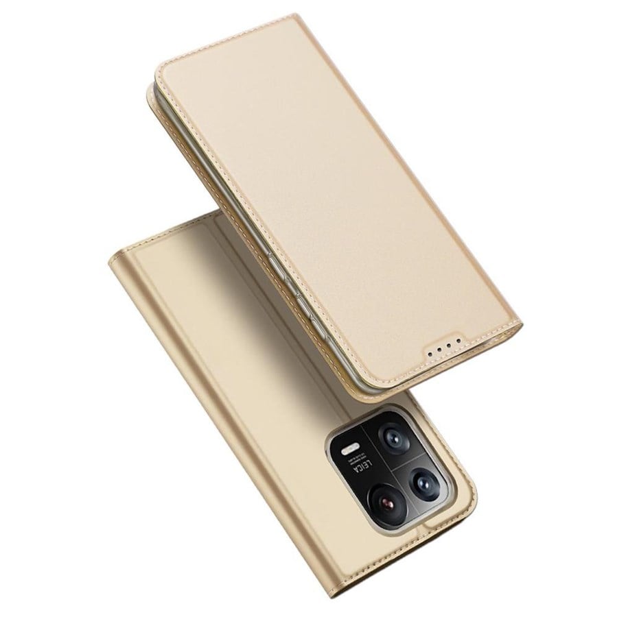 Mobile - Covers & Cases - Dux Ducis Skin Pro Case Xiaomi 13 Pro Flip Cover Card Wallet Stand Gold - 6934913031681