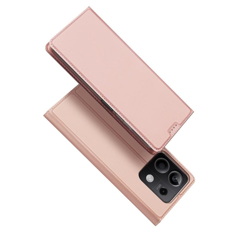 Mobile - Covers & Cases - Dux Ducis Skin Pro Case with Flip and Card Slot for Xiaomi Redmi Note 13 5G - Pink - 6934913009123