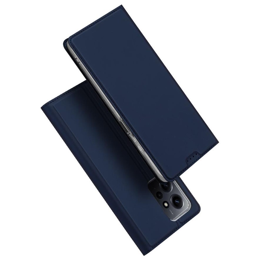 Mobile - Covers & Cases - Dux Ducis  Skin Pro Case for Xiaomi Redmi Note 12 Flip Cover Card Wallet Stand Blue - 6934913029909