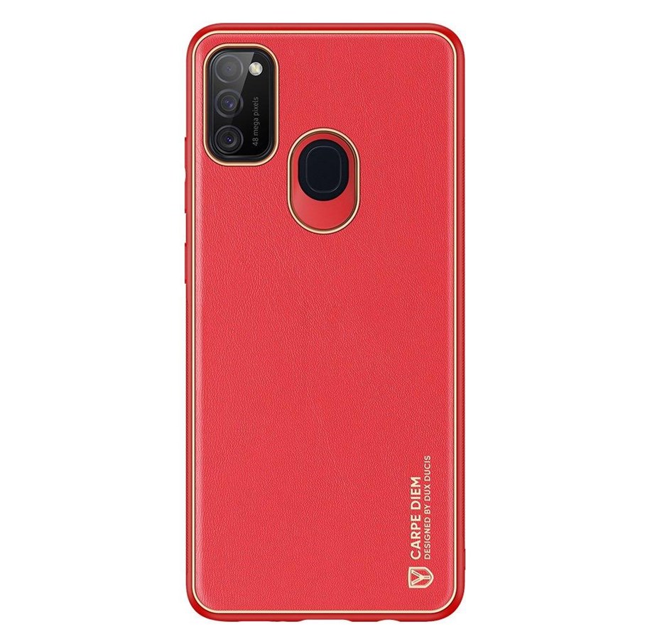 Mobile - Covers & Cases - Dux Ducis Yolo Elegant Samsung Galaxy M30s Leather Case Red - 6934913054246