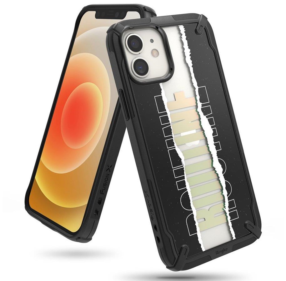 Mobile - Covers & Cases - Ringke  Fusion X Design Armored Case Cover with Frame iPhone 12 mini Black (Routine) (XDAP0020) - 8809758105164