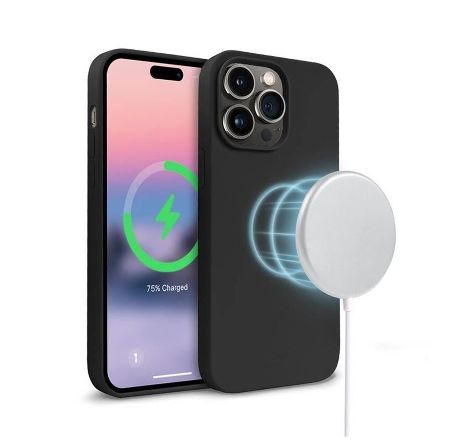 Mobile - Covers & Cases - CRONG Color Cover Magnetic - iPhone 14 Pro MagSafe Case (Black) - CRG-COLRM-IP1461P-BLK