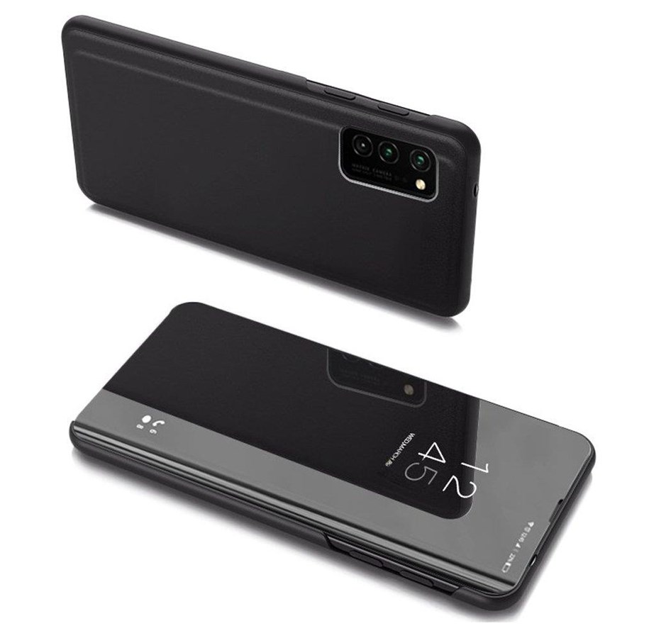 Mobile - Covers & Cases - Hurtel Clear View Case Flip Cover for Samsung Galaxy A03s (166.5) Black - 5907769338052