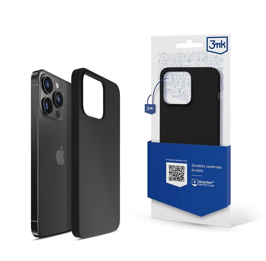 Mobile - Covers & Cases - 3mk iPhone 13 Pro Max Series  Silicone Case - Black - 5903108499064