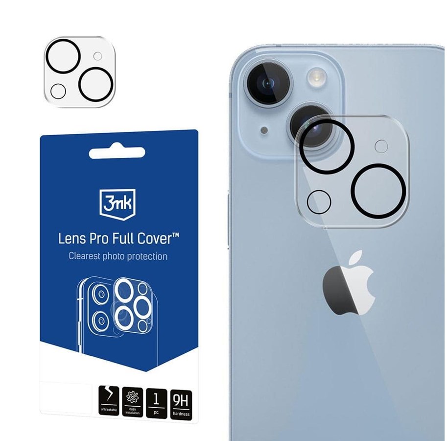 Mobiltelefontillbehör-Skyddsfilm - 3mk Apple iPhone 14/14 Plus -  Lens Pro Full Cover - 5903108527866