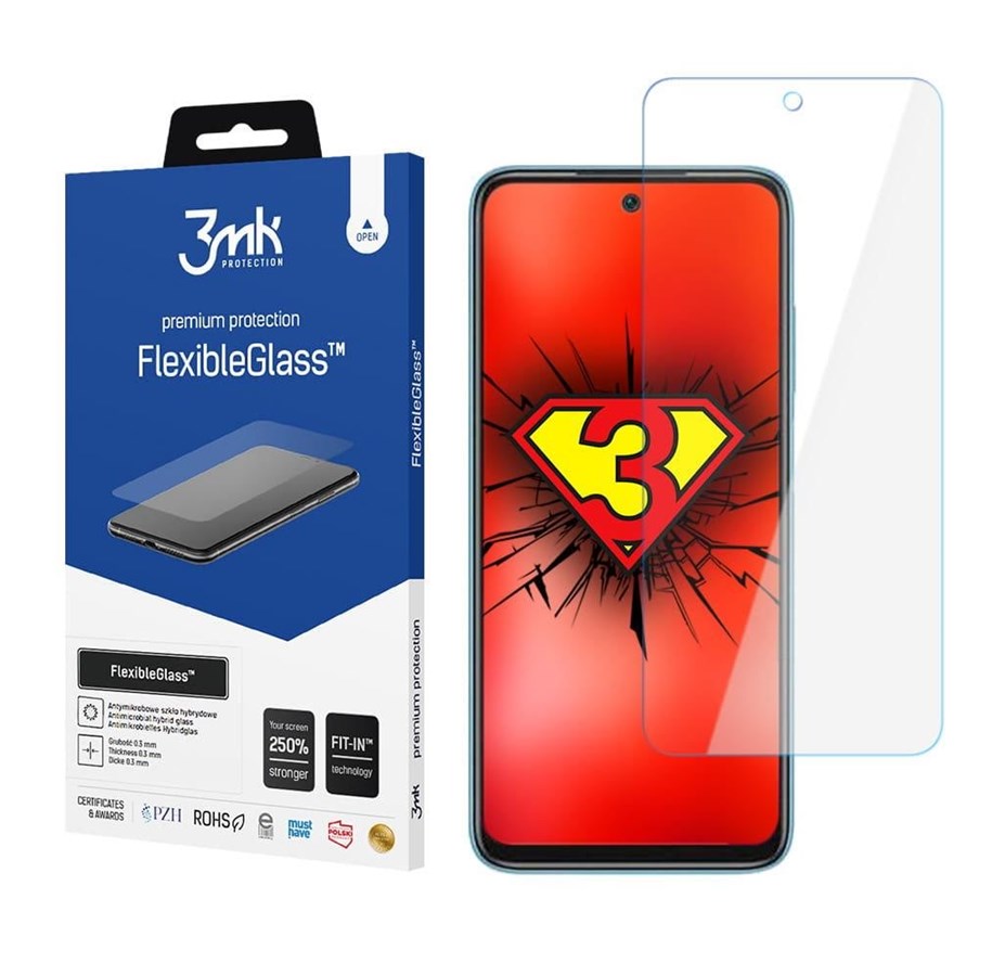 Mobiltelefontillbehör-Skyddsfilm - 3mk Xiaomi Redmi 10 2022 -  FlexibleGlass™ - 5903108463355
