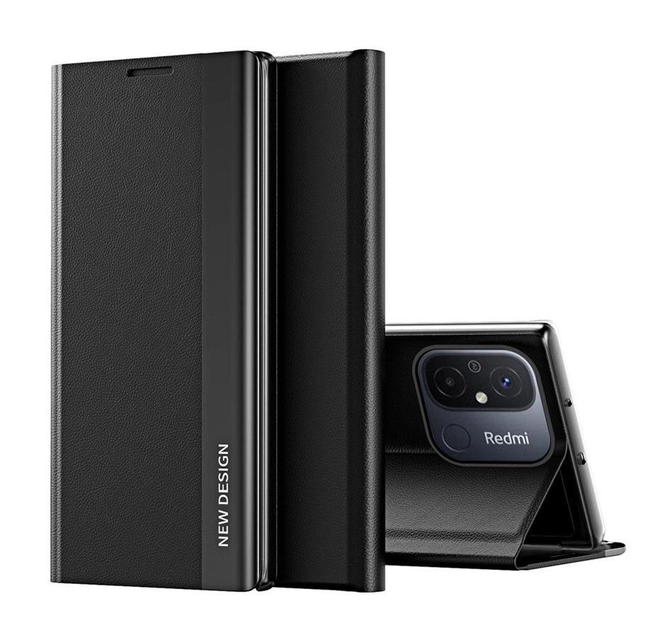 Mobile - Covers & Cases - Hurtel Sleep Case Pro Case for Xiaomi Redmi Note 12 Pro+ with Flip Stand Black - 9145576275696