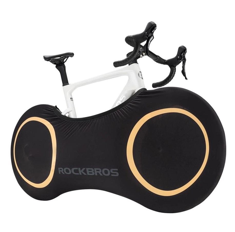 Cykeltillbehör - Rockbros D95 Elastic Cover Compatible with 26-29 Inch Gravel Mountain City Road Bikes 700C (71×152 cm) - Black - Rockbros-510014002