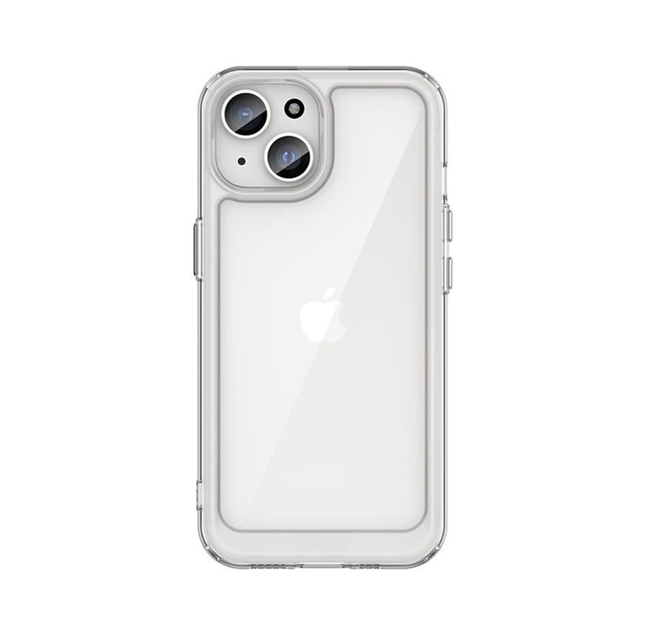 Mobile - Covers & Cases - Hurtel iPhone 15 Plus Outer Space Reinforced Case with Flexible Frame - Transparent - 9145576279649