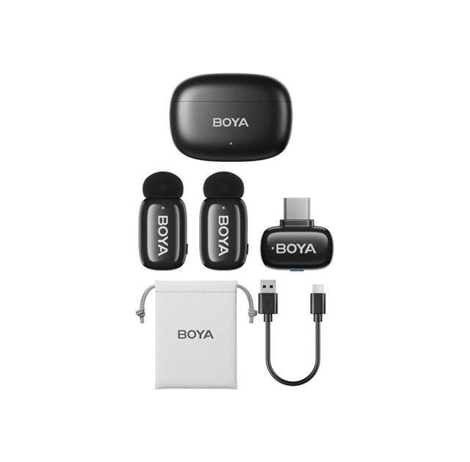 Mikrofoner - BOYA mini-14 wireless 2.4GHz USB-C microphones - black - BOYA MINI-14