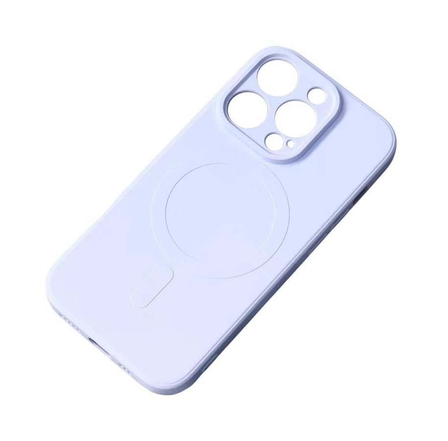 Mobile - Covers & Cases - Hurtel MagSafe Compatible Silicone Case for iPhone 15 Pro Silicone Case - Blue - 9145576279908