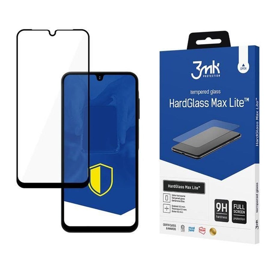 Mobiltelefontillbehör-Skyddsfilm - 3mk Tempered glass  HardGlass Max Lite Black for Samsung Galaxy A16 - 5903108604635