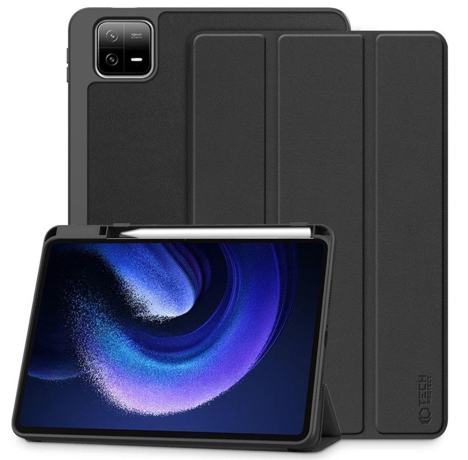 Tablet - Covers & Cases - Tech-Protect SC Pen Case for Xiaomi Pad 6 / 6 Pro - Black - 9490713936696