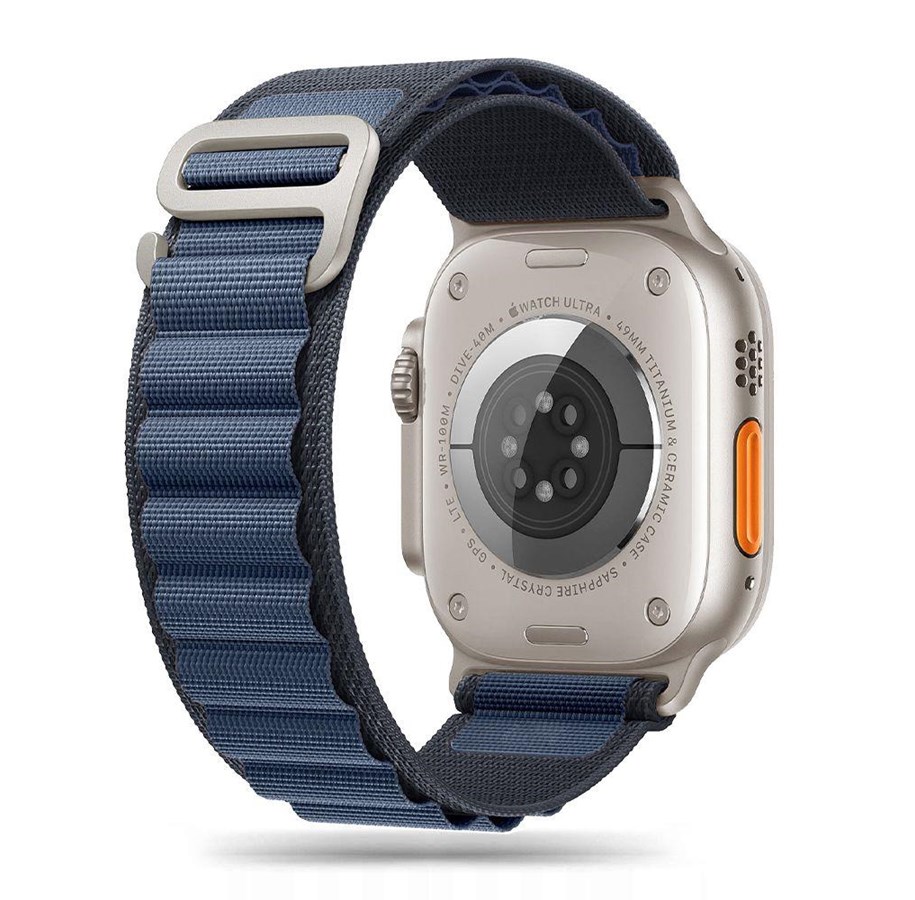 Smartwatch - Accessories - Tech-Protect  Nylon Pro Strap for Apple Watch (44 / 45 / 46 / 49 mm) - Navy Blue - 5906302309146