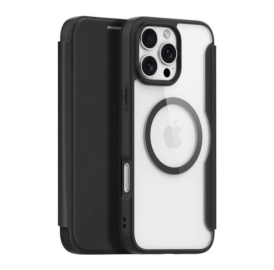 Mobile - Covers & Cases - Dux Ducis  Skin X Pro Case for iPhone 16 Pro Max with MagSafe and Flip - Black - 6934913004517