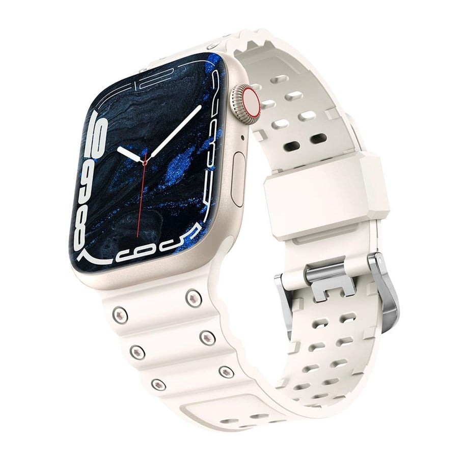 Smartwatch - Accessories - Hurtel Strap Triple Protection for Apple Watch 38 / 40 / 41 mm Band Bracelet - Beige - 9145576276143