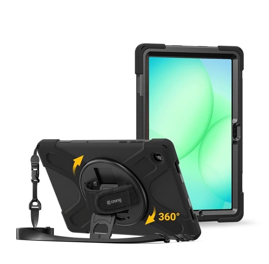 Tablet - Covers & Cases - CRONG Defender Plus - Rugged Case Samsung Galaxy Tab A11+ 10.9" - black - CRGDPSGTA11PBLK