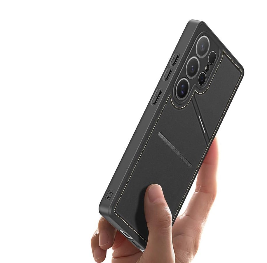 Mobile - Covers & Cases - Dux Ducis Rafi II Case for Samsung Galaxy S25 Ultra with Stand and Wallet - Black - 6971824161311