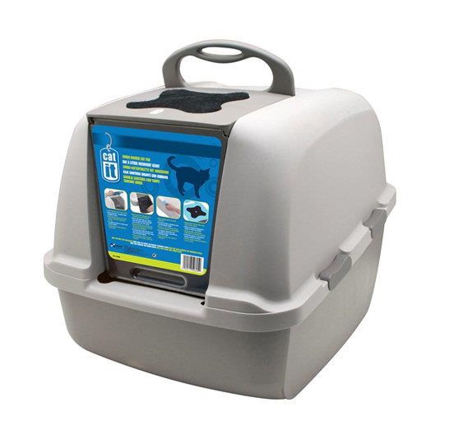 Katter - Catit Kattetoilet JUMBO Grå 59x46x46 cm. - 50695