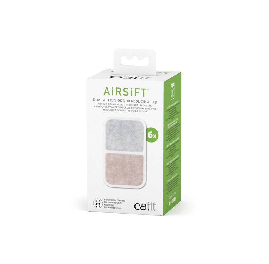 Katter - Catit AIRSIFT Dual Action Filterkassette 6 stk. - 44312