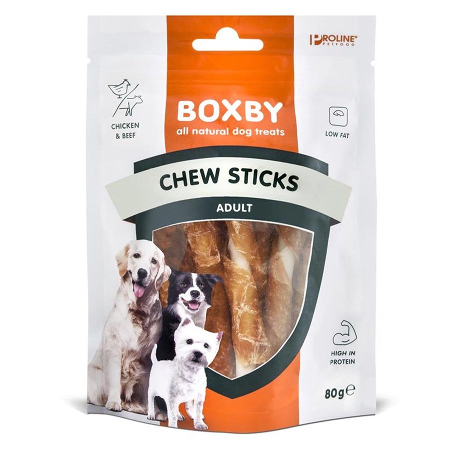 Hundar - BOXBY ChewSticks m/kylling 80 g. - 10897