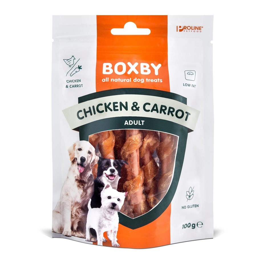 Hundar - BOXBY Kylling & Gulerod 100g. - 10860