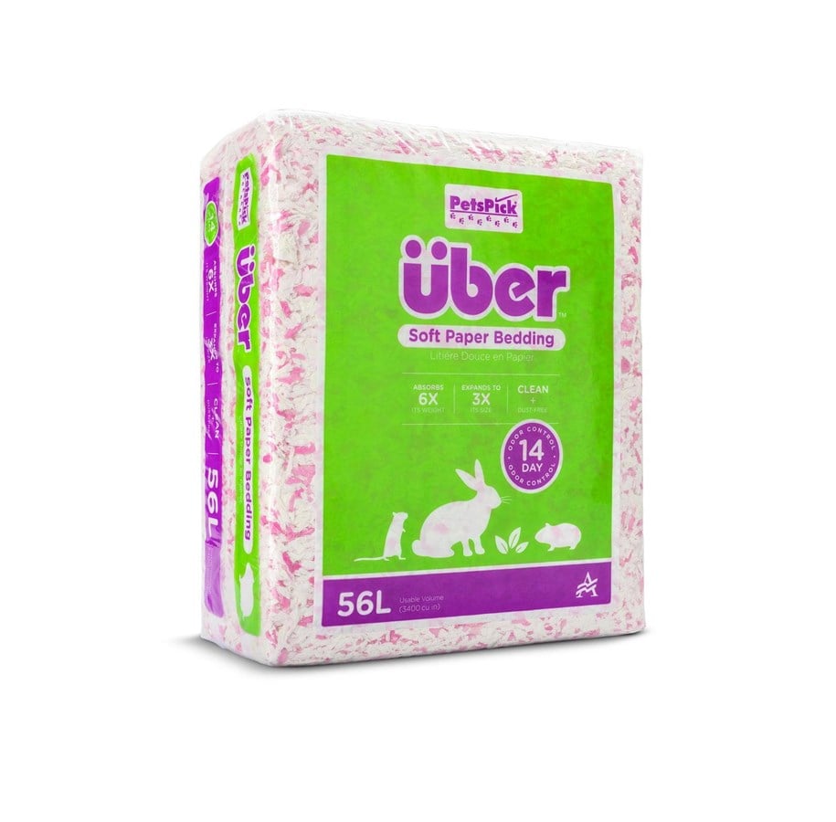 Gnagare - Über Papirstrøelse 56 L Pink/Hvid - 801000/3400PWUBPKPNK