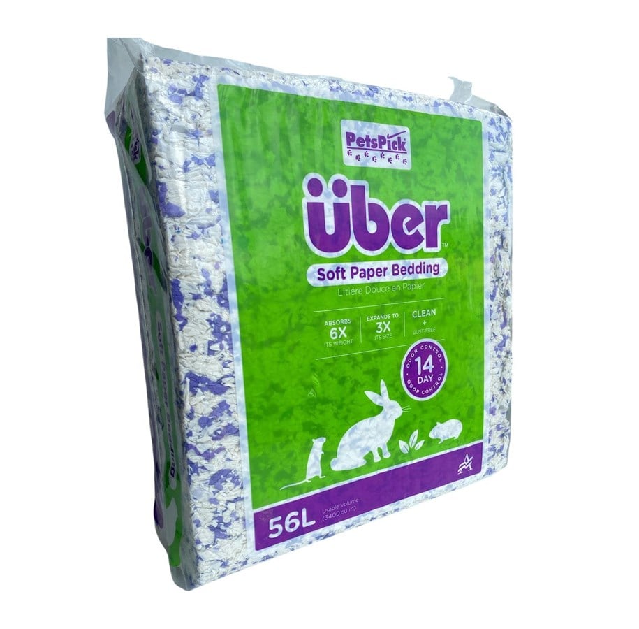 Gnagare - Über Papirstrøelse 56 L Lilla/Hvid m/Lavendel duft - 801000/3400PWUBPKLAV35