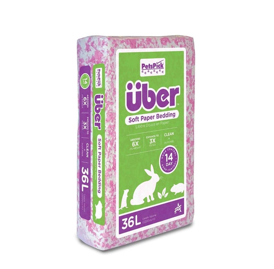 Gnagare - Über Papirstrøelse 36 L Pink/Hvid - 80500/2200PWUBPKPNK