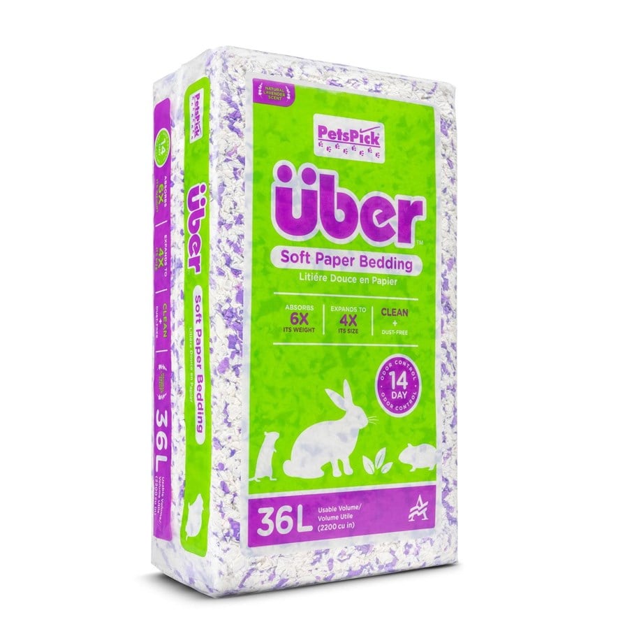Gnagare - Über Papirstrøelse 36 L Lilla/Hvid m/Lavendel duft - 80500/2200PWUBPKLAV55
