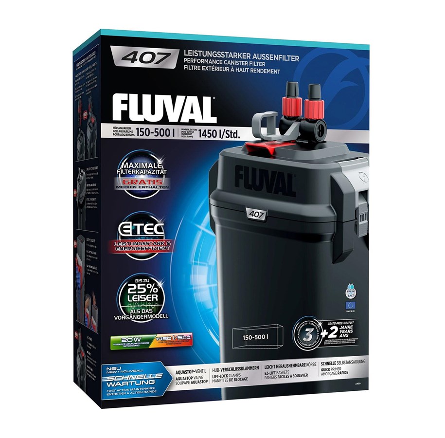 Fisk - FLUVAL 407 1450 ltr./t. 23W. 150-500 L. - A450