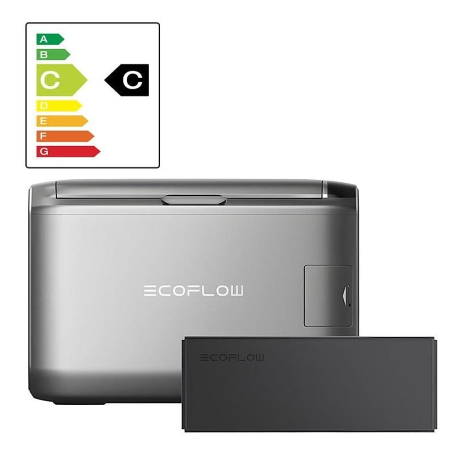 Camping & Friluftsliv - EcoFlow Set:  Glacier 55L portabel kylbox + 298Wh batteri. - GLACIER55-EB-HB