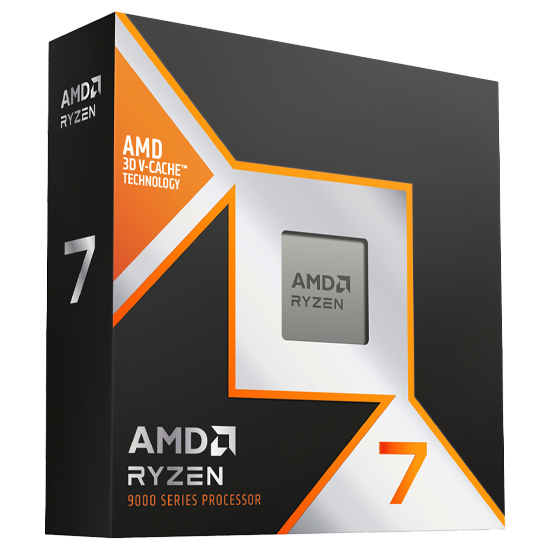 AMD Ryzen™ 7 CPU i sin förpackning.